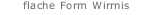 flache Form Wirrnis